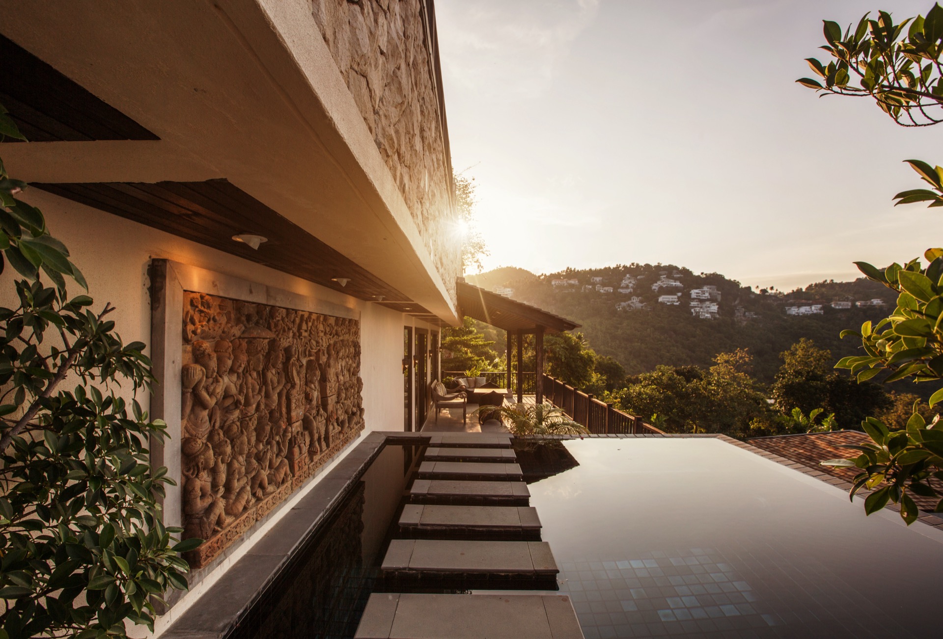 Buena Vista Vision — Silicon Valley luxury property with infinity pool and hillside sunset